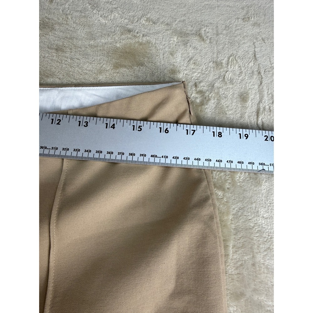 Lands End Womens 12 Mid Rise Slim Leg Bi-Stretch Khaki Pants Side Zip NEW - Picture 10 of 16